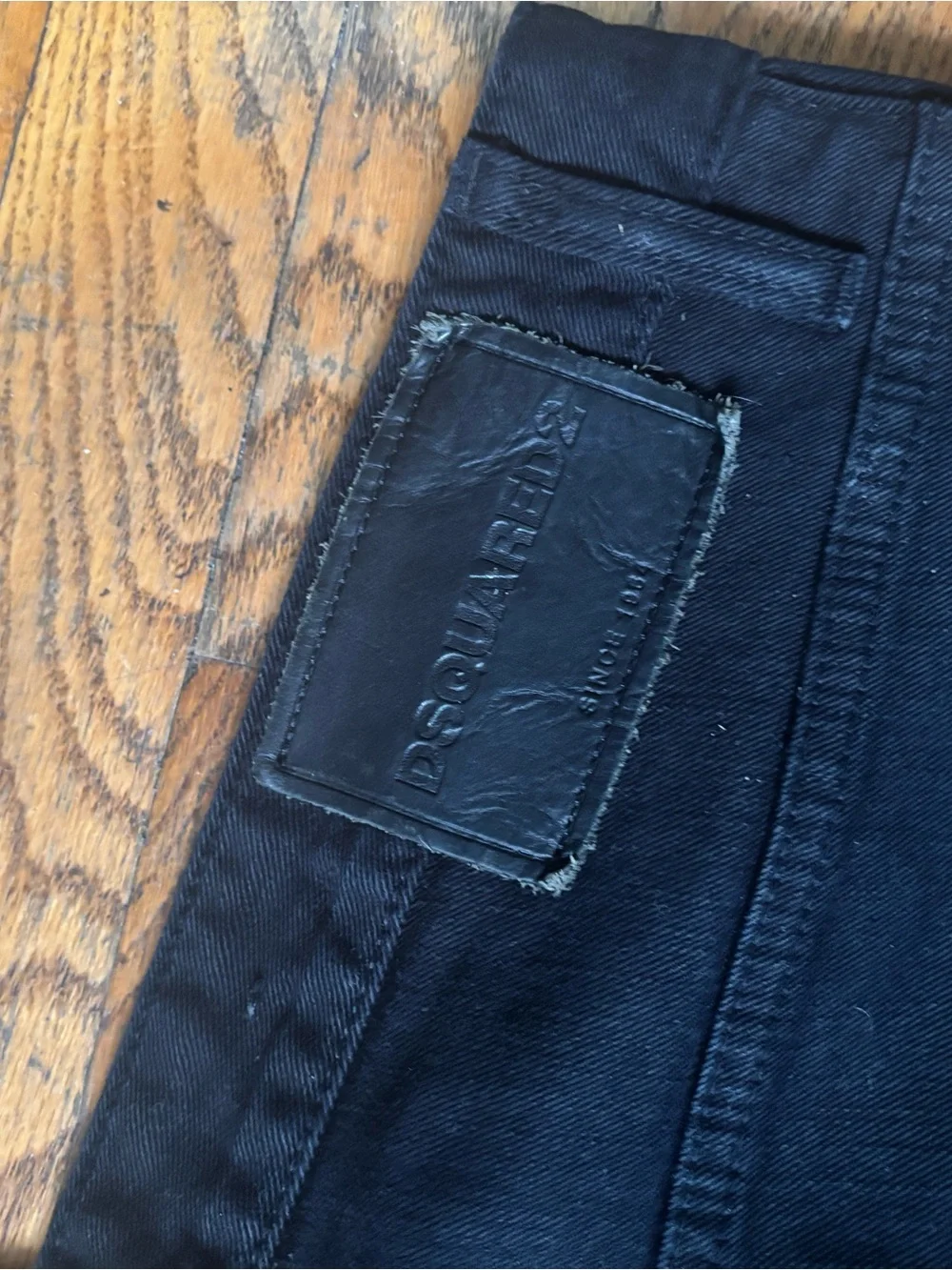 DSQUARED2 Black Distressed Slim Jeans